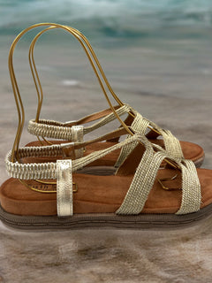 Load image into Gallery viewer, Tricia Sandals - Gold
