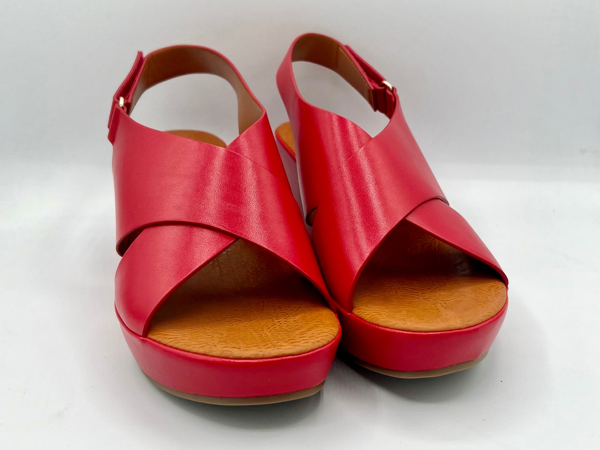 All red sale wedges