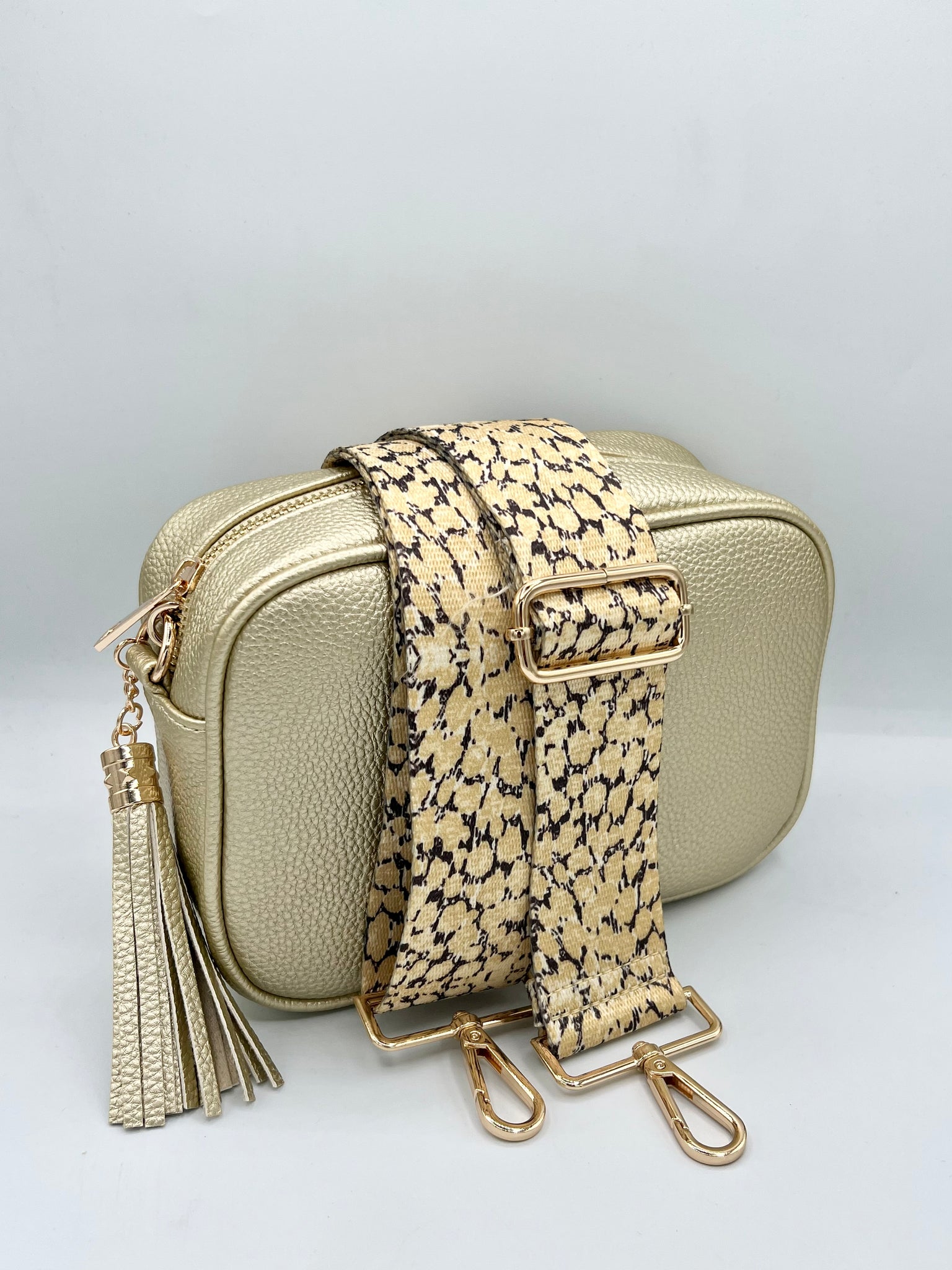 Beige bag strap discount
