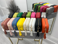 Tassel bag - Gold Metalwork - 24 colours