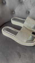 Load and play video in Gallery viewer, Bling sandals - silver
