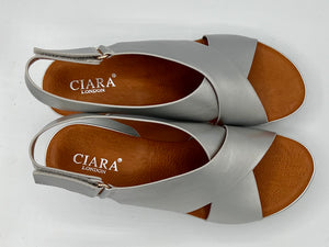 Clara wedges - silver