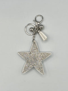 Load image into Gallery viewer, Diamanté Star Keyring

