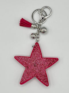 Load image into Gallery viewer, Diamanté Star Keyring

