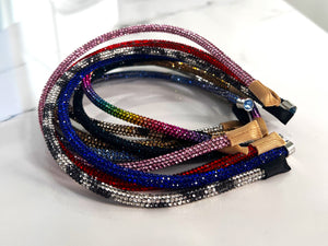 Crystal Tube Hairband - 11 Colours