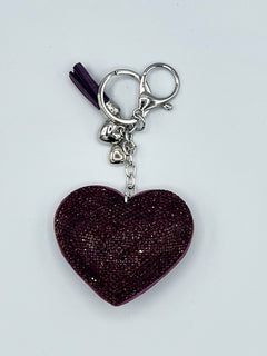 Load image into Gallery viewer, Diamanté Heart Keyring
