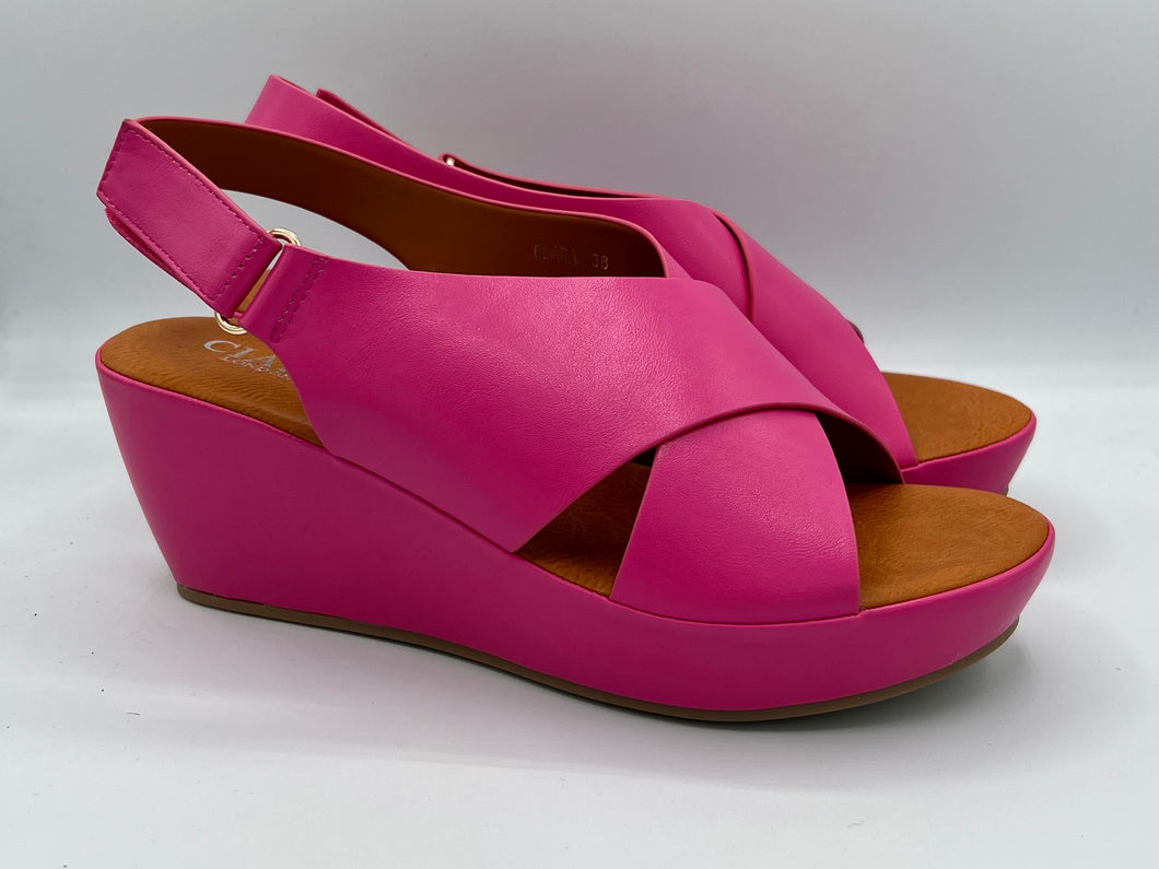 Clarks 2024 pink wedges