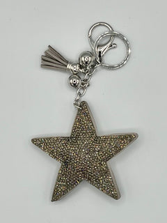 Load image into Gallery viewer, Diamanté Star Keyring
