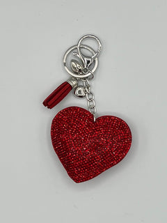 Load image into Gallery viewer, Diamanté Heart Keyring
