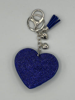 Load image into Gallery viewer, Diamanté Heart Keyring
