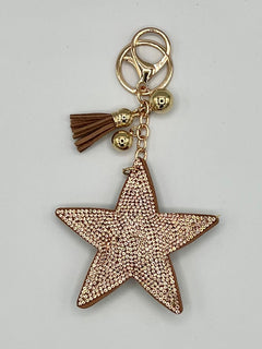 Load image into Gallery viewer, Diamanté Star Keyring
