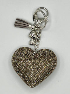 Load image into Gallery viewer, Diamanté Heart Keyring
