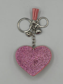 Load image into Gallery viewer, Diamanté Heart Keyring
