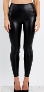 Gaby High waist leather look leggings - 2 colours