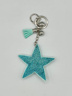 Load image into Gallery viewer, Diamanté Star Keyring
