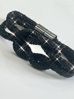 Load image into Gallery viewer, Crystal Magnetic Bracelet with Knot
