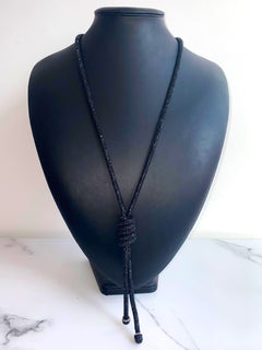 Load image into Gallery viewer, Crystal Necklace with Twist Detail
