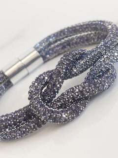 Load image into Gallery viewer, Crystal Magnetic Bracelet with Knot
