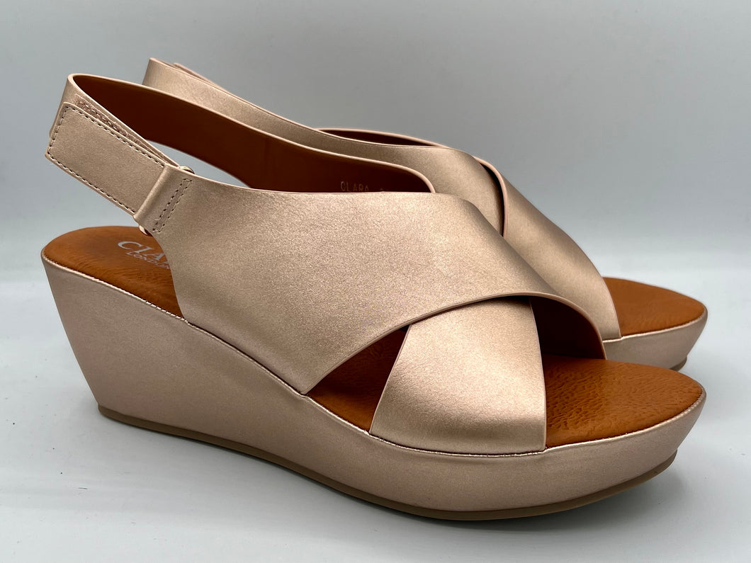 Clara wedges - rose gold