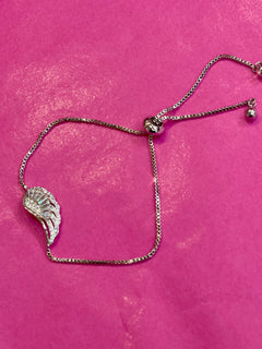 Load image into Gallery viewer, Angel Wing Slider Bracelet
