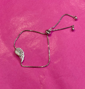 Angel Wing Slider Bracelet