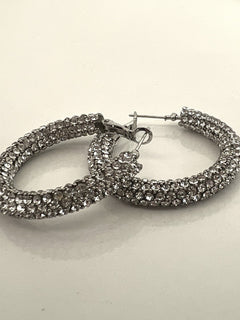 Load image into Gallery viewer, Tube Hoop Earrings 3.5cms
