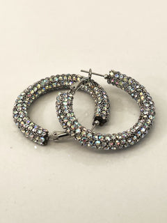Load image into Gallery viewer, Tube Hoop Earrings 3.5cms
