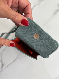 Load image into Gallery viewer, Phone Bag - Yellow - Gold Metalwork
