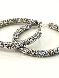 Load image into Gallery viewer, Tube Hoop Earrings 5.5cms

