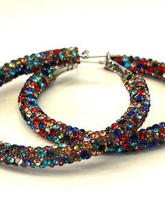 Load image into Gallery viewer, Tube Hoop Earrings 5.5cms
