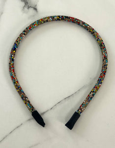 Crystal Tube Hairband - 11 Colours