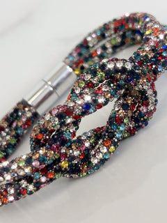 Load image into Gallery viewer, Crystal Magnetic Bracelet with Knot

