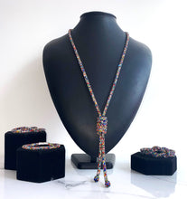 Load image into Gallery viewer, Crystal Necklace with Twist Detail - 6 Colours
