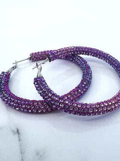 Load image into Gallery viewer, Tube Hoop Earrings 5.5cms
