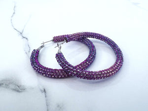 Tube Hoop Earrings 5.5cms - 14 Colours