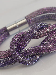 Load image into Gallery viewer, Crystal Magnetic Bracelet with Knot
