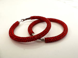 Tube Hoop Earrings 5.5cms - 14 Colours