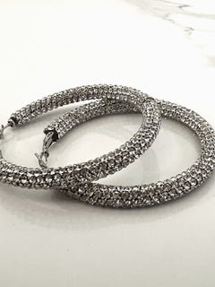 Load image into Gallery viewer, Tube Hoop Earrings 5.5cms
