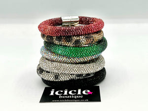 Crystal Magnetic Tube Bracelet - 7 Colours