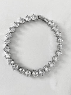 Load image into Gallery viewer, Trinity Tennis Bracelet - Silver

