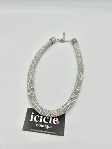 Crystal Tube Necklace - 7 Colours
