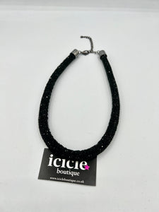 Crystal Tube Necklace - 7 Colours