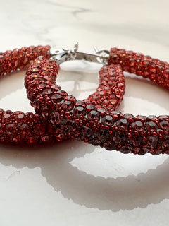 Load image into Gallery viewer, Tube Hoop Earrings 3.5cms
