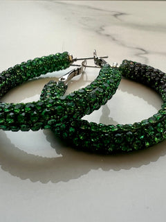 Load image into Gallery viewer, Tube Hoop Earrings 3.5cms
