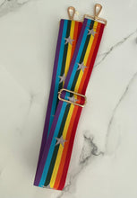 Load image into Gallery viewer, Bag Strap 35 - Rainbow Star
