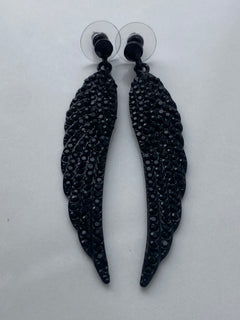 Load image into Gallery viewer, Crystal Angel Wing Earrings
