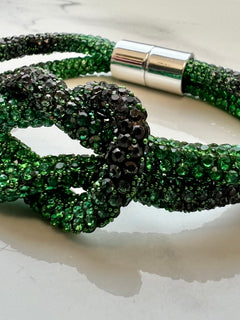 Load image into Gallery viewer, Crystal Magnetic Bracelet with Knot
